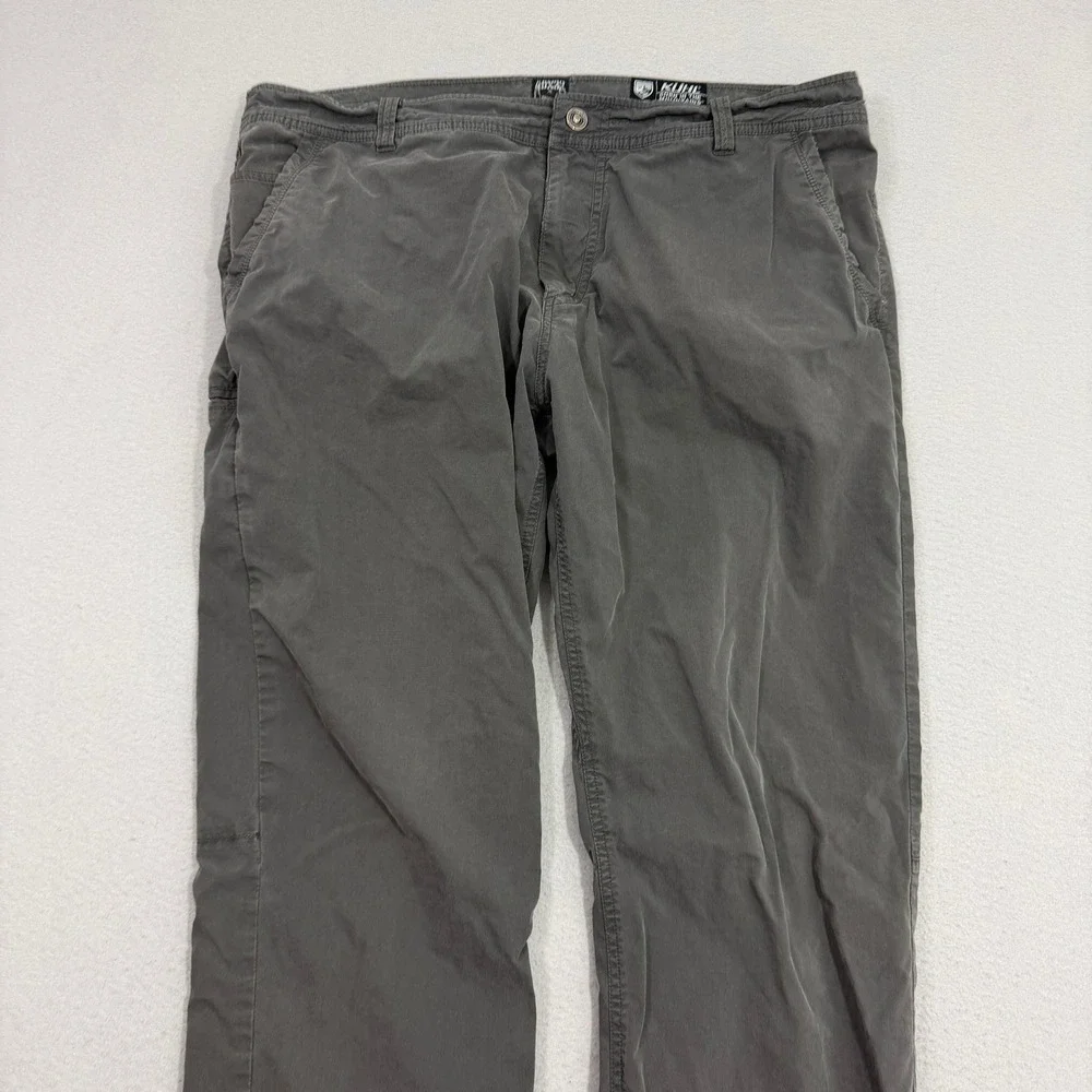KUHL Pants Men's 40x32 Gray Slax Uberkuhl Stretch Casual Outdoor Hiking Tactica
